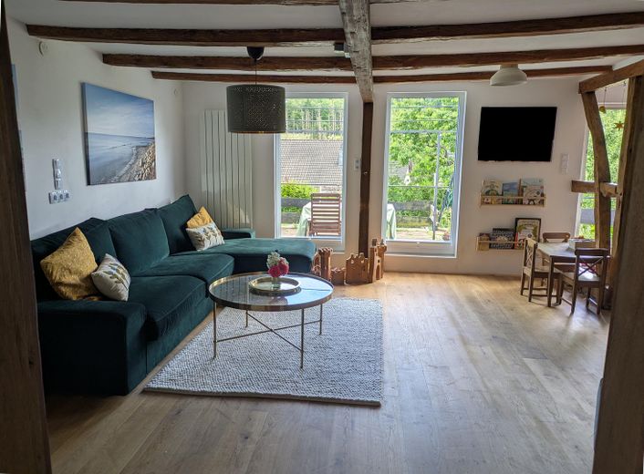 Fachwerkhaus mit Talblick - historisches Wohnen im Grünen bei Bielstein – Wohnzimmer EG