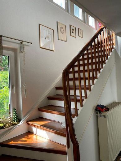 Einfamilienhaus in kühlem Garten – Treppe