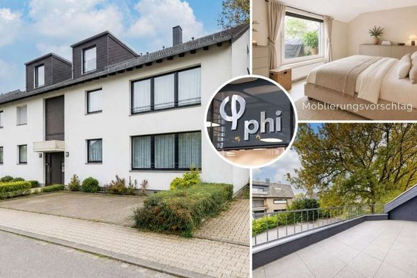 PHI AACHEN - Charmant havre résidentiel avec terrasse sur le toit baignée de soleil et garage à Aix-la-Chapelle !
