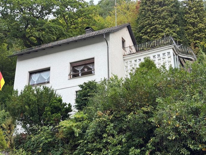 Einfamilienhaus mit Aussicht und großzügigem Waldgrundstück – Außenansicht 