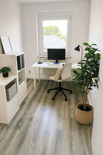 Frisch renoviert: 4 Zimmer, Balkon, EBK und Stellplatz – Arbeitszimmer (kleines Zimmer)