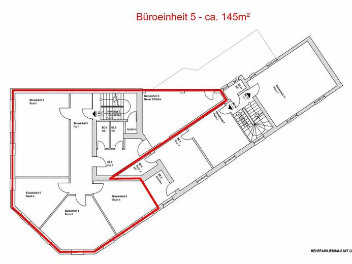 Klimatisiertes Büro im Herzen von Leverkusen Opladen – Grundriss