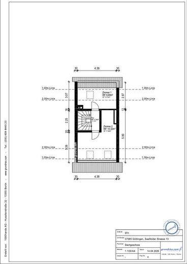 Bezugsfertig renoviertes Reihenhaus in Geismar – Grundriss DG