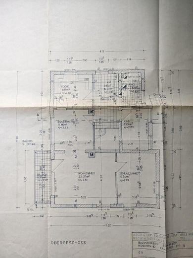 3 Zimmer Wohnung, 1.OG mit Gartennutzung – Grundriss