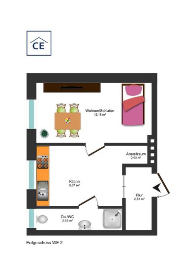 Trennwand Diele/Küche weg