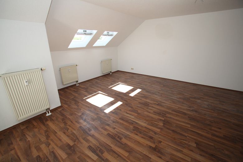 Comfortable 3-room maisonette apartment with balcony and underground garage in Plauen – Wohnzimmer