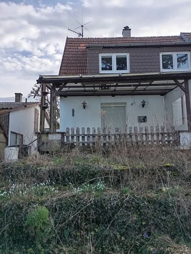 HEIMWERKER- oder Handwerker- HAUS mit Nebenhaus und großem Garten - Zentral in Bretten – Gartenansicht