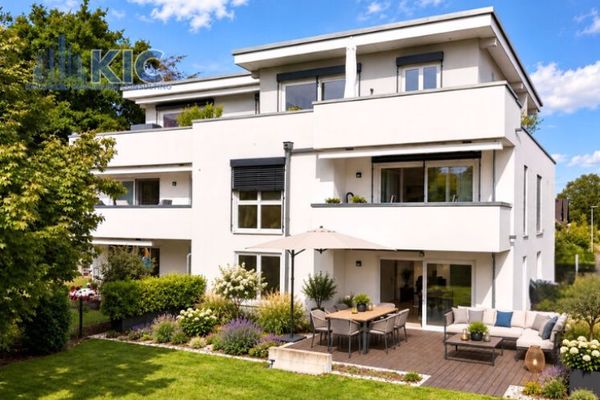 Appartement de luxe accessible aux personnes à mobilité réduite en lisière de forêt à Refrath – 3 pièces avec jardin privatif