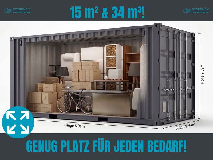 Lagerraum Berlin-Neuenhagen ab 129€/Monat – 15m² Container, sicher, sofort frei! – Foto 4
