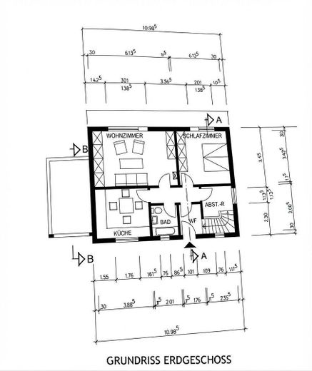 Casa unifamiliare ben tenuta con grande potenziale e terreno edificabile aggiuntivo a 54570 Neroth – Grundriss EG