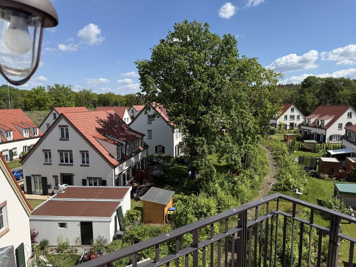 Blick vom Balkon