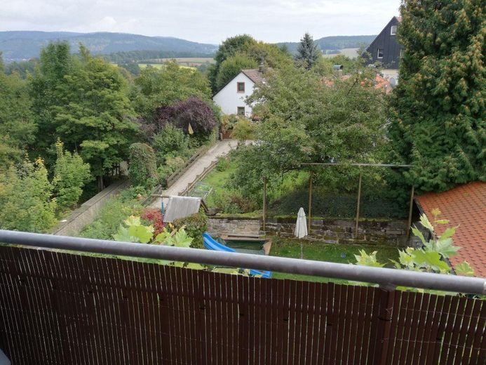 Wunderschöne Eigentumswohnung im historischen Kern in Weidenberg – Balkon Aussicht