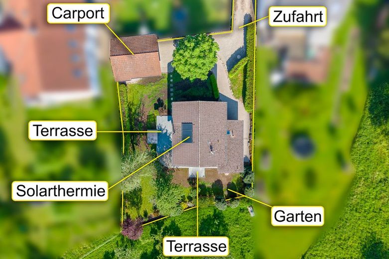 Viel Platz zum Leben - Familienfreundliches Wohnen in ruhiger, naturnaher Lage – Vogelperspektive