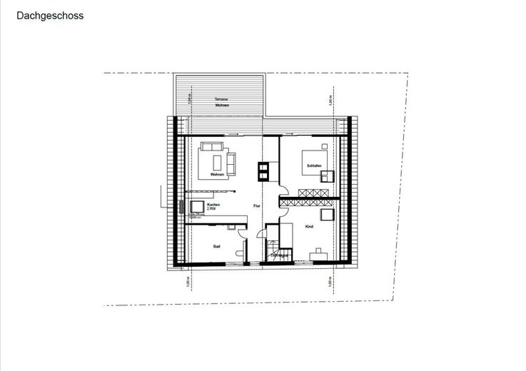 Grundriss WE 4, Dachgeschoss