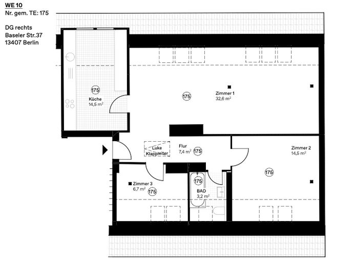 Charmante vermietete 2,5-Zimmer-Dachgeschosswohnung (Grunderwerbssteuer zahlt der Verkäufer!) – Foto 5