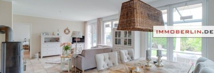 IMMOBERLIN.DE - Toplage! Sehr behaglicher Bungalow (Energieeffizienz A) mit Südgarten