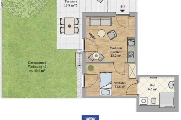 Ihr neues Zuhause mit Terrasse und eigenem Garten!