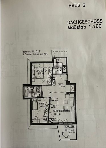 Grundriss Wohnung
