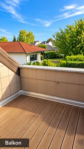Gemütliche 3-Zimmer-Dachgeschosswohnung mit Balkon und Blick ins Grüne in Reinheim – Balkon