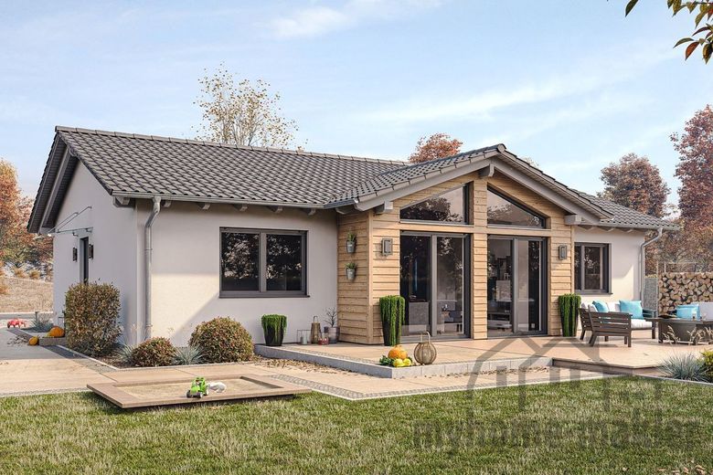 Röttenbach neues maßgeschneidertes Bugalow mit Keller und Grundstück am Waldrand – B88-130-G_TERRASSE