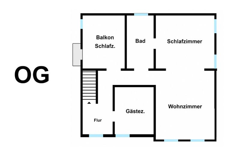 Historische Rotklinkervilla – kernsaniert mit optionalem Baugrundstück – Obergeschoss