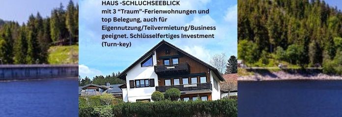 HAUS-SCHLUCHSEEBLICK: 3 Ferienwohnungen mit "Classic-Car-Ambiente" in Premiumlage (€ 1,1 Mio. +Inv.) – Haus-Schluchseeblick
