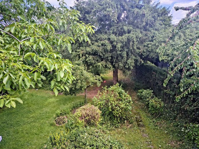 Großzügiges Einfamilienhaus mit 183 m² Wohnfläche – historischer Charme trifft moderne Erweiterung – Gartenblick von Dachterrasse