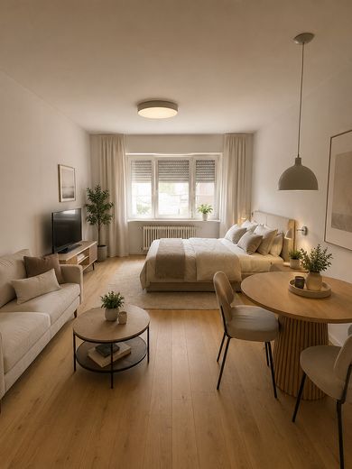 BEZ PROWIZJI 33m² gruntownie wyremontowane mieszkanie na parterze idealne jako inwestycja kapitałowa – Wohnen/Schlafen