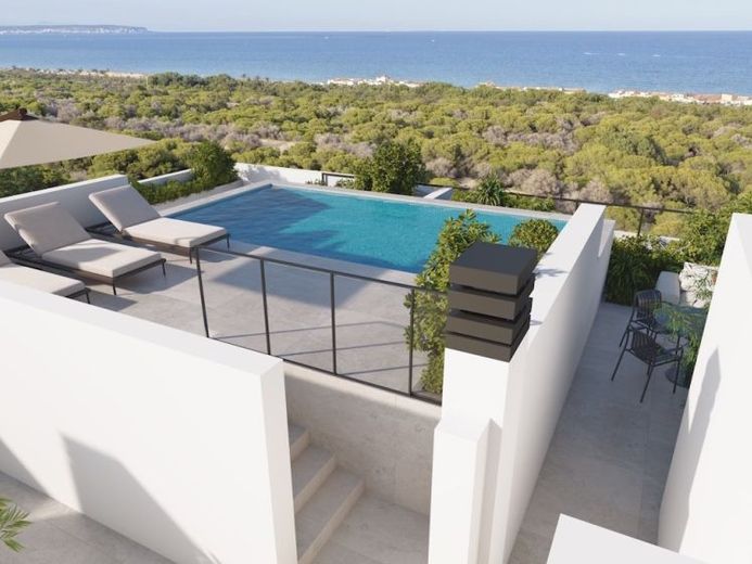 Moderne Penthouse-Wohnungen mit 3 Schlafzimmern, 2 Bädern, Dachterrasse, Gemeinschaftspool und Meerblick nur 800 m vom wunderschönen Sandstrand – Foto 1