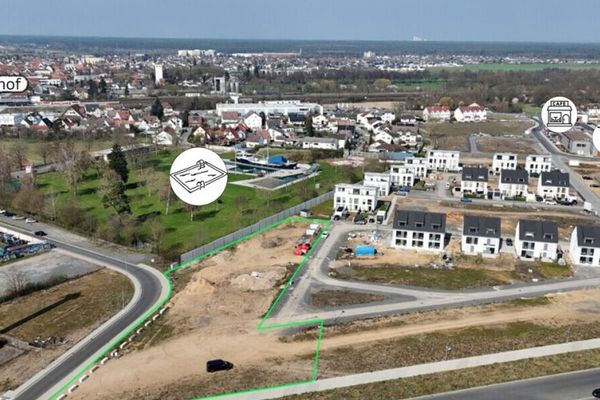 DIETZ: Lotto di terreno per casa bifamiliare con permesso di costruzione - Subito edificabile - nel nuovo quartiere Kaisergärten!