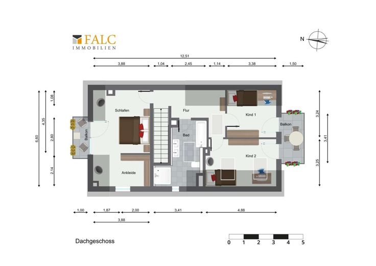 Baufreigabe: Moderne Doppelhaushälfte mit Einliegerwohnung in Heilbronn-Böckingen  - FALC Immobilien – Genehmigtes Dachgeschoss