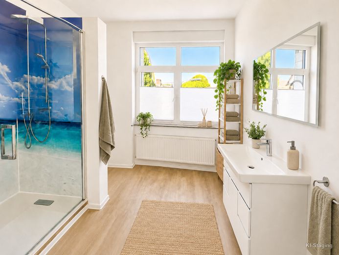 Sanierte Wohnung mit neuwertiger Küche – Badezimmer