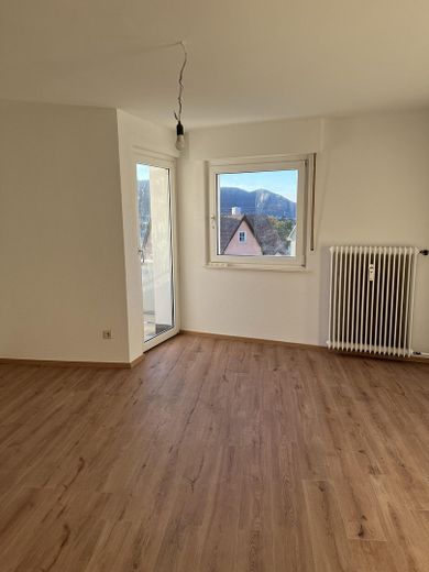 Stilvolle, neu sanierte 1-Zimmer Wohnung inkl. Balkon und EBK – Wohn- und Schlafzimmer