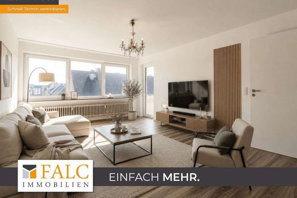 Renoviertes Wohnen mit Balkon und zwei Schlafzimmern