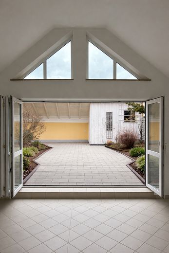 Blick vom WZ auf Terrasse