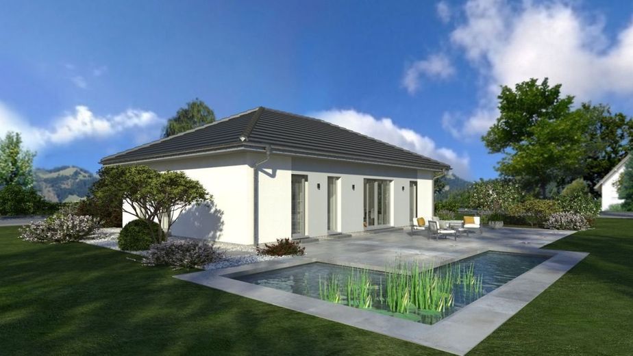 WOHNEN UND WOHLFÜHLEN zum BESTPREIS - Ihr Haus im Neubaugebiet mit uns gebaut! – Ansicht Garten