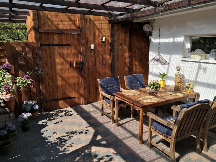 überdachte Terrassee