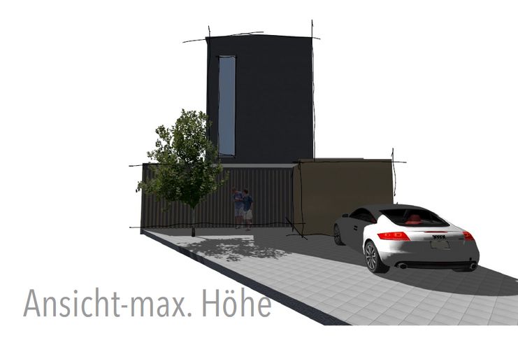 Plot for detached architect-designed house with approved preliminary building application – Ansicht