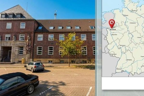 Revitalisierungspotenzial am Bahnhof im Münsterland: leerstehendes Verwaltungsgebäude mit Erweiterungspotenzial (ca. 12.200 m² BGF) inkl. 61 Wohneinheiten