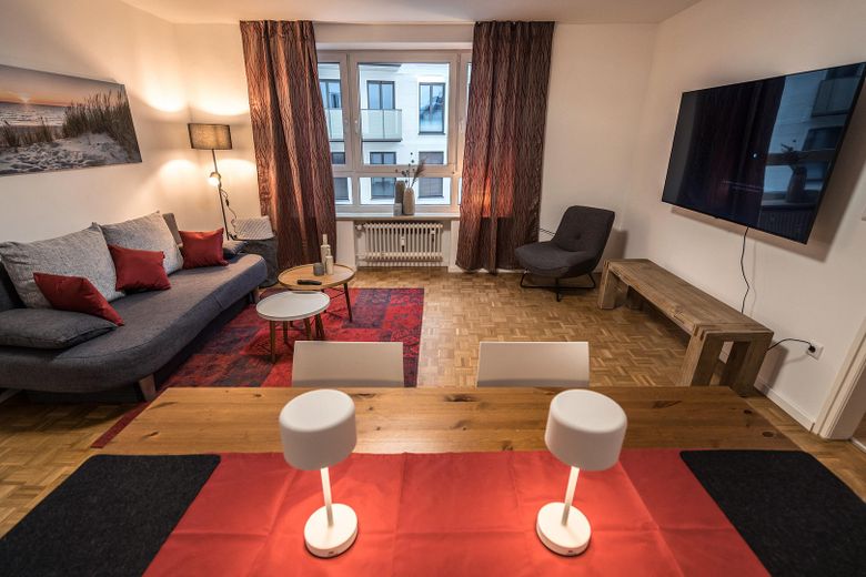 2-Zimmer-ETW in Bestlage München-Lehel – Wohnzimmer