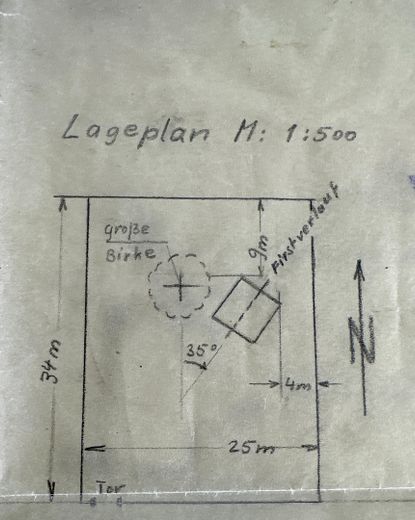 Alter Plan von 1975