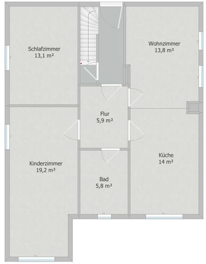 Saniertes Zweifamilienhaus zur Miete in Giesen – Erdgeschoss