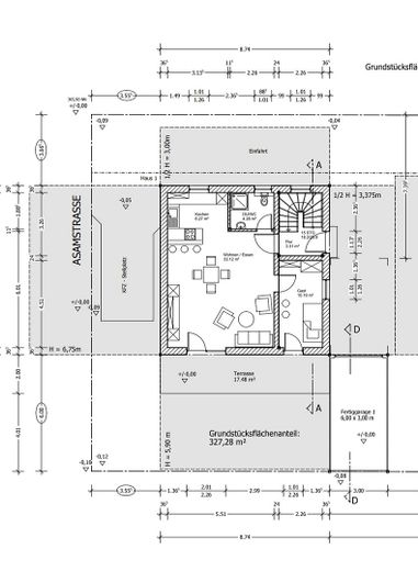 Einfamilienhaus nähe Saturnarena – Grundris EG