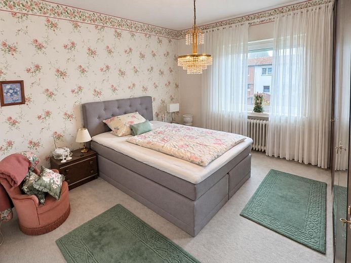 4-room terraced house with garden and garage in Diepholz – commission-free – Schlafzimmer