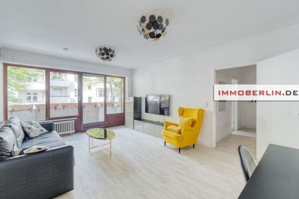 IMMOBERLIN.DE - Mooi verzorgd appartement met balkons op een gezinsvriendelijke locatie