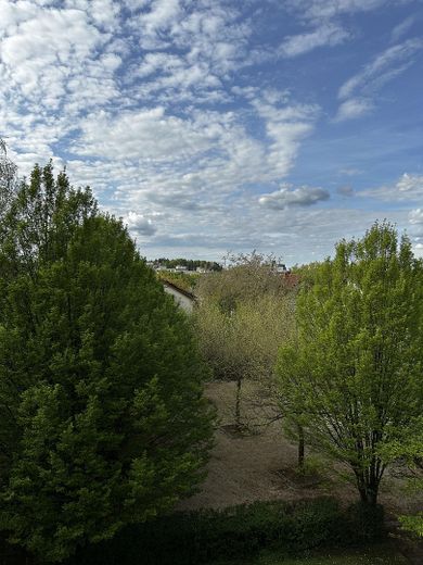 Maisonette-Dachgeschoss-Wohnung in Denzlingen – Aussicht vom Duschbad