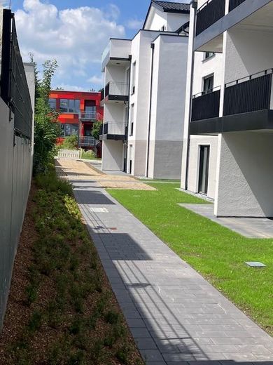 Hausansicht Balkone