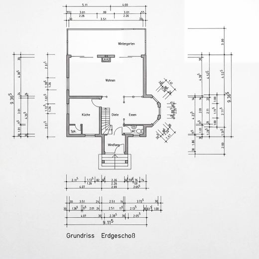Casa unifamiliar atractiva con amplia parcela y perspectivas de futuro cerca de Marburgo – Erdgeschoss