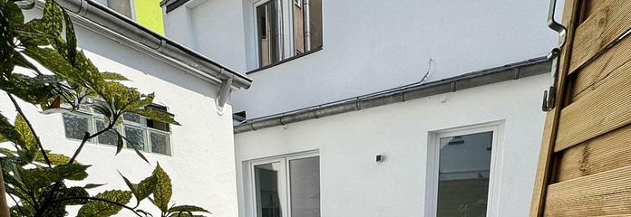 Exklusives Hinterhof-Loft mit Garten, Terrasse & Galerie | Erstbezug | Flingern – Exklusiver Zugang Außenbereich