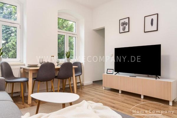 27061 HomeCompany Dresden Möbliert/Furnished 2-Zimmer-Wohnung in Dresden-Pieschen mit Terrasse max. 3 Personen